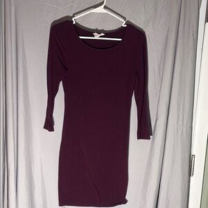 Forever 21 Black Bodycon Long Sleeve Dress